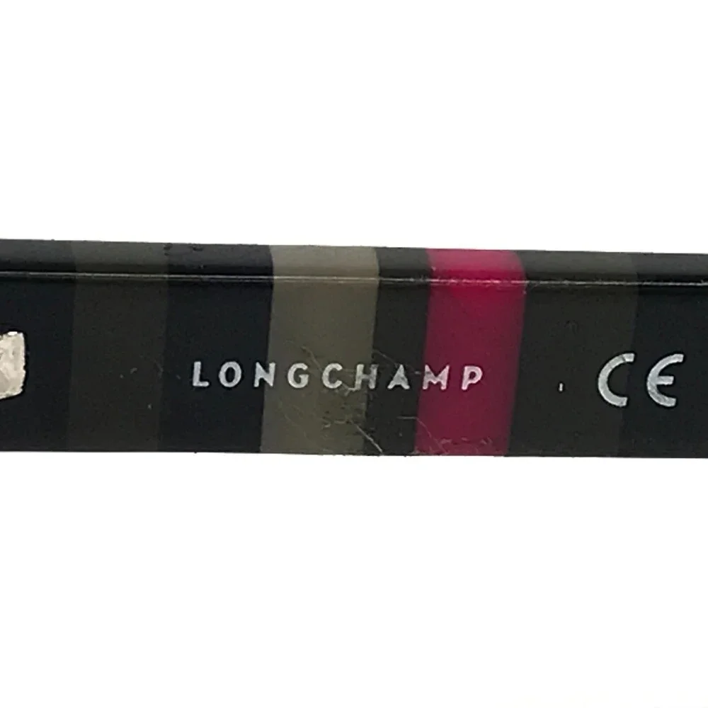 Longchamp Eyeglasses Frames LO2110 001 Black Round Half Rim 53-17-140